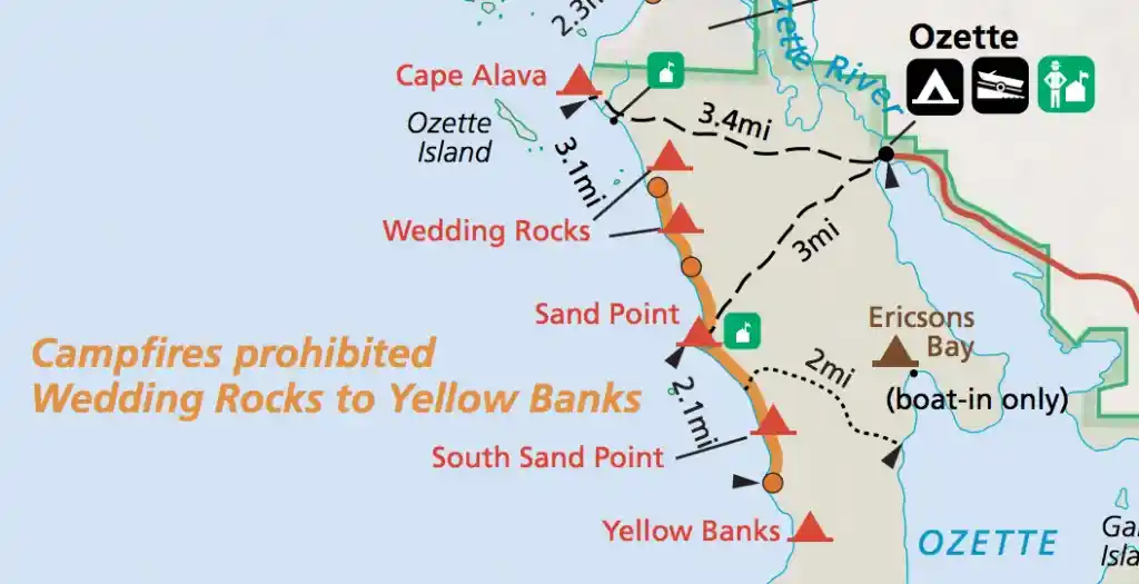Ozette Loop map