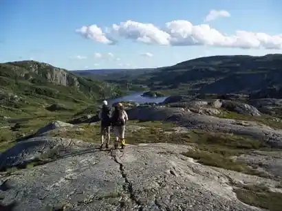 Hiking the Long Range Traverse in Gros Morne National Park in Newfoundland.