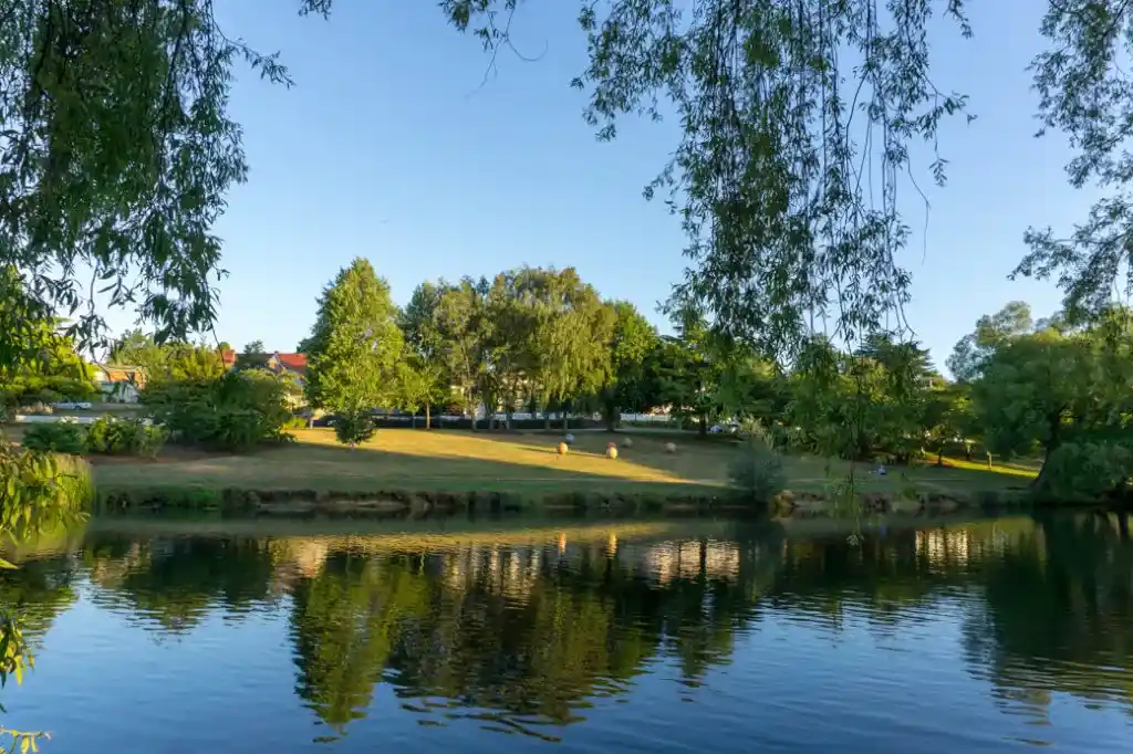 The Meander River in Deloraine, Tasmania. 