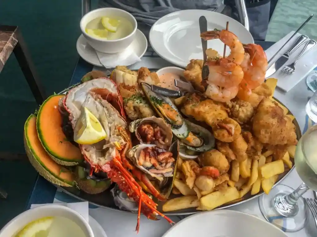 Seafood Platter at Pedro's The Restaurant in Ulverstone, Tasmania.