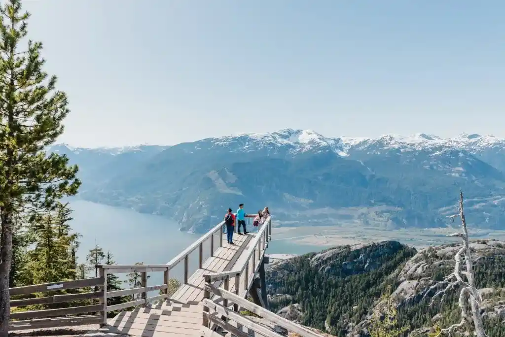 The view from the Sea to Sky Gondola in Squamish