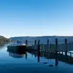 Lake St Clair ferry at the end of the Overland Track