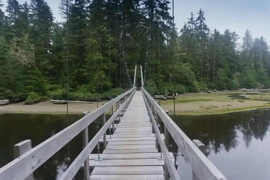 Cheewhat River bridge on the West Coast Trail