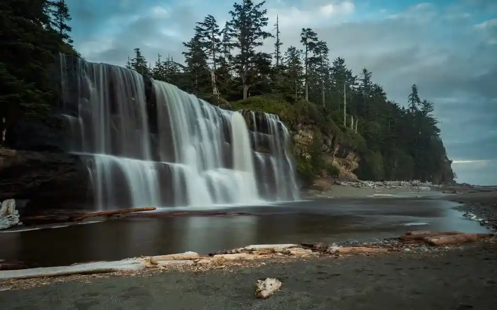 Tsusiat Falls on the West Coast Trail