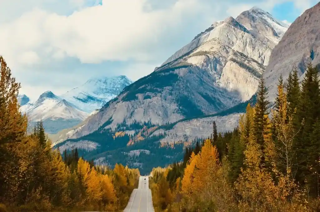 Icefields Parkway in Jasper National Park. Take a Canadian National Parks road trip to see all of Canada's National Parks in one trip.