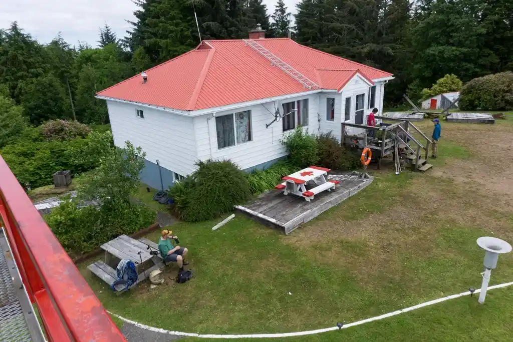 The view from the lighthouse at Cape Scott