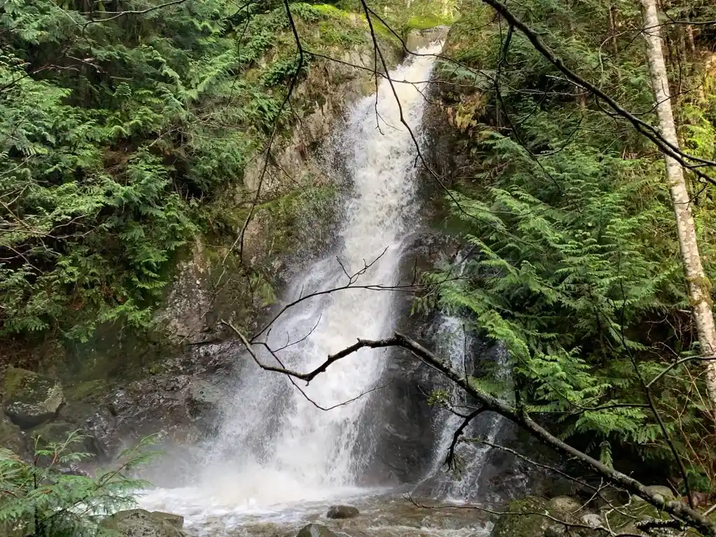 Langdale Falls in Gibsons, BC - one the best things to do on the Sunshine Coast