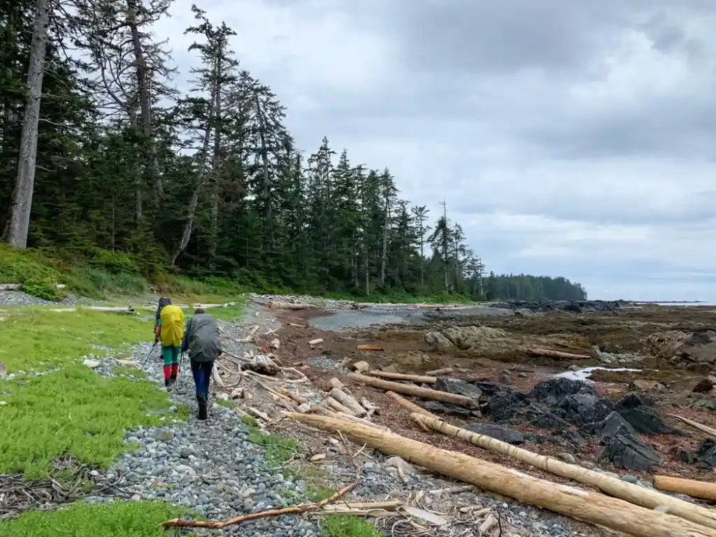 Beach hiking on the North Coast Trail