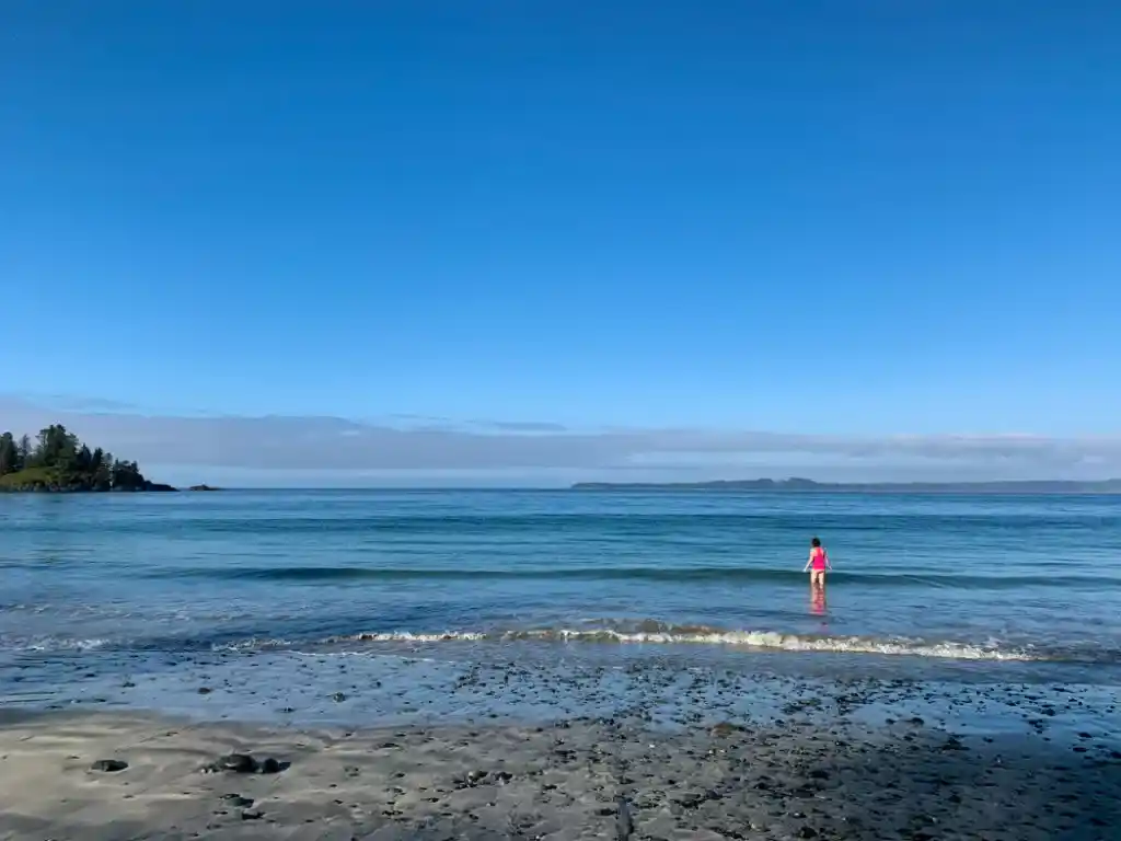 Swimming at Cape Sutil