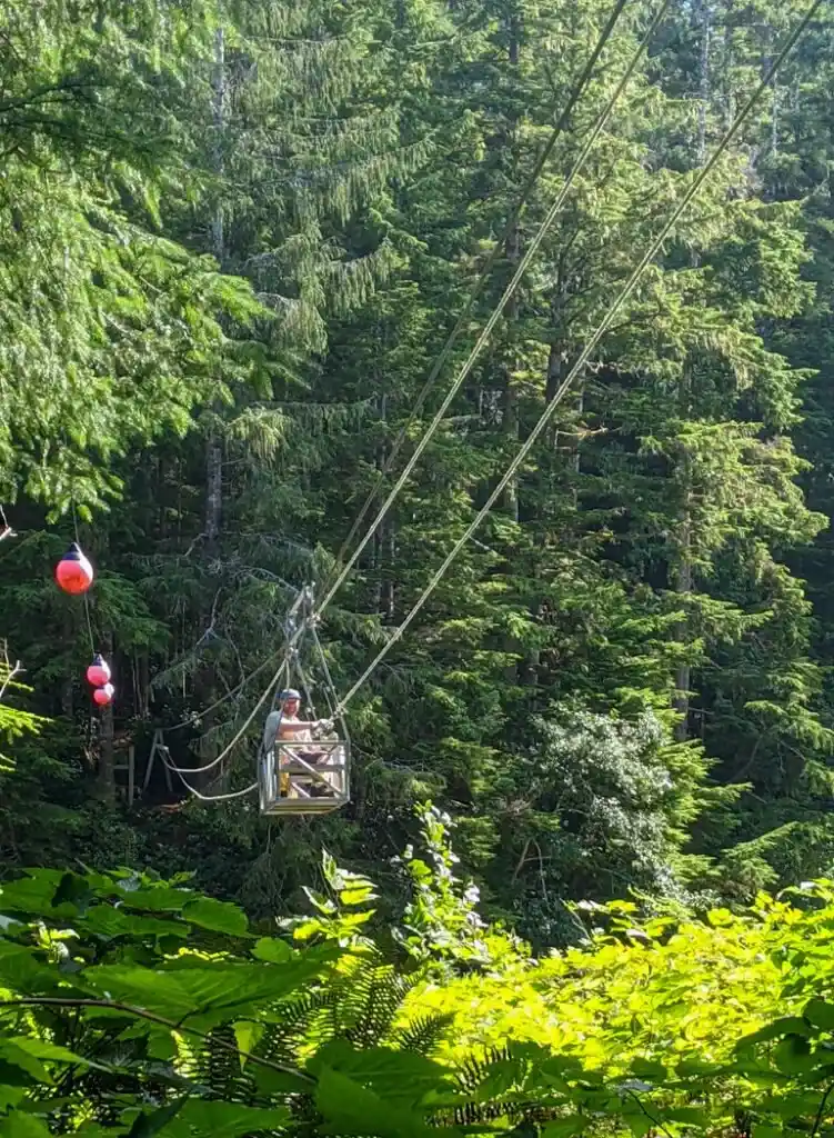 Nahwitti River cable car