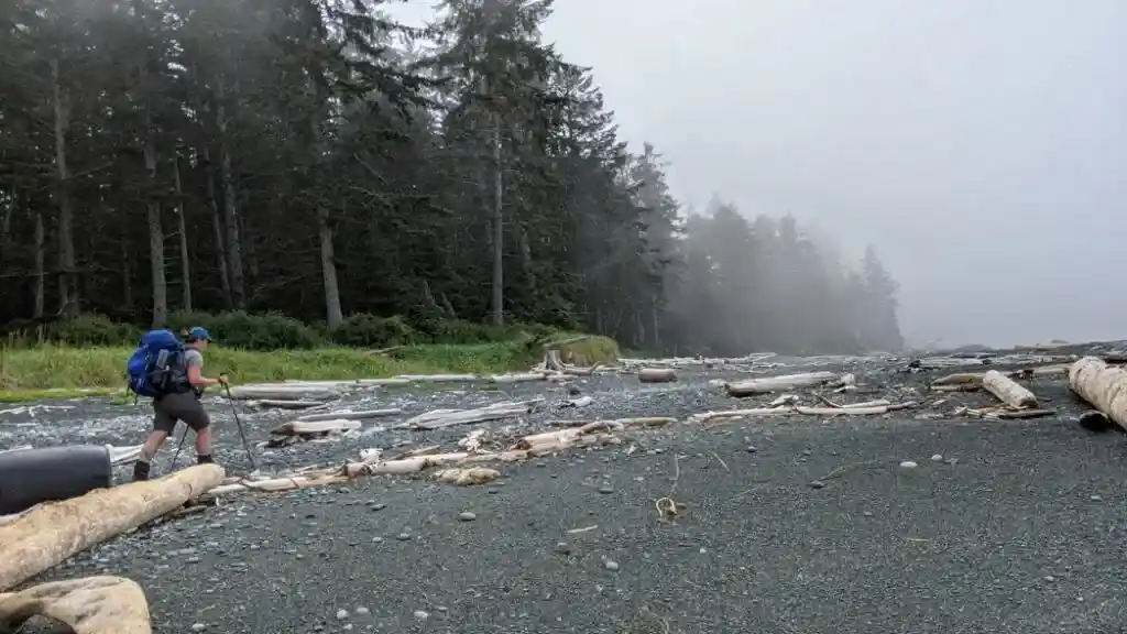 Beach hiking on the North Coast Trail