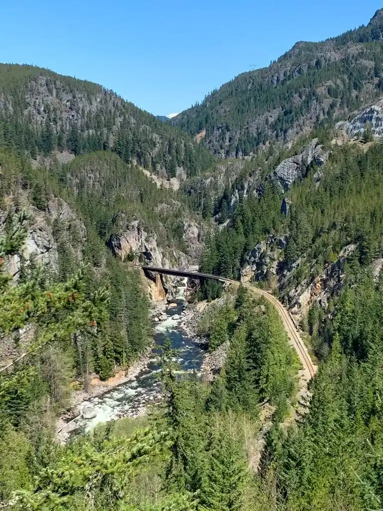Railway bridge in the Cheakamus Canyon