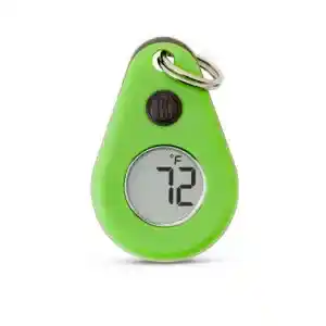 Thermodrop zipper pull thermometer