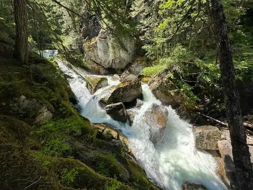 Rainbow Falls in Whistler is a great easy hike