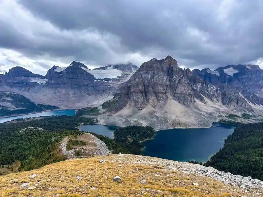 View of Sunburst Peak from the Nublet at Mount Assiniboine